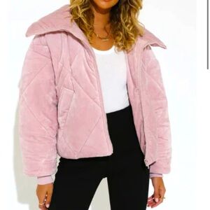 Gorgeous dusty rose Madison Australia puffer winter jacket